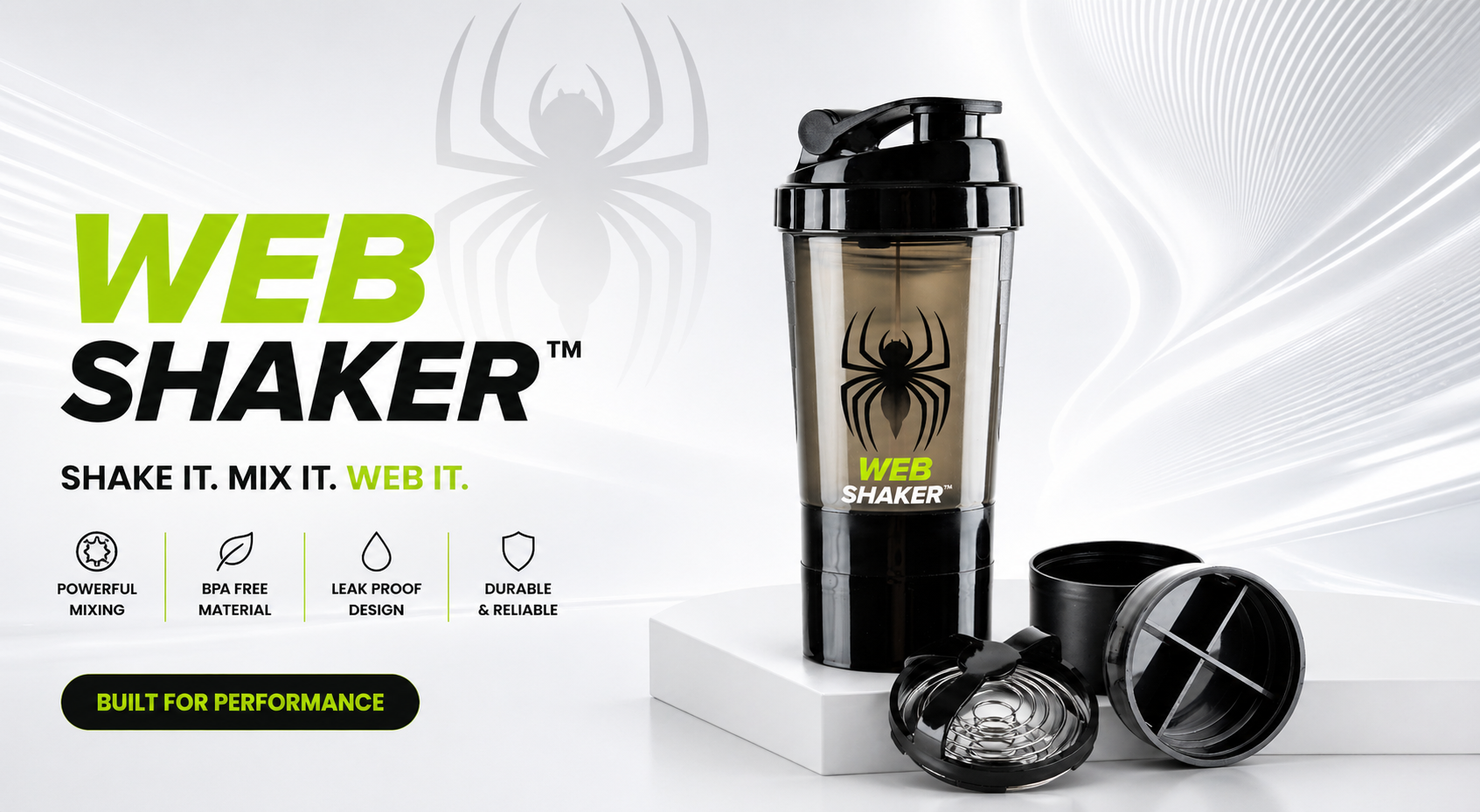 Spider Shaker Black side view